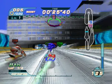 Sonic Riders screen shot game playing